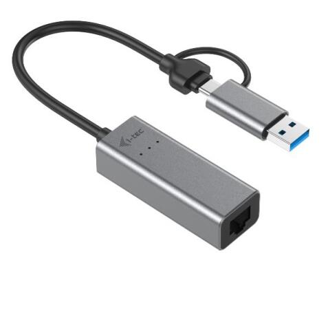 Adattatore universale USB-C / USB-A (M) a Ethernet RJ-45 (F) fino a 2.5 Gbps