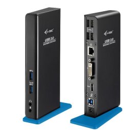 i-Tec USB 3.0 Dual Docking Station - docking station - USB - DVI, HDMI - GigE