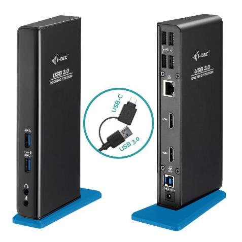 Docking Universale USB 3.0/ USB-C - Doppio Monitor (2 Monitor: 2xHDMI), 6xUSB, RJ45