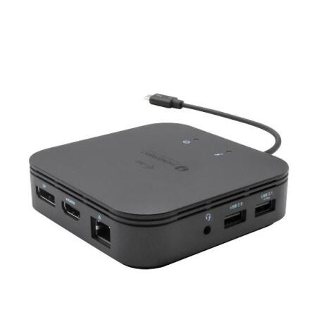 Docking Station THUNDERBOLT COMPATTA Doppio Monitor 4K (Due monitor:1xDP, 1xHDMI) + PD 60W