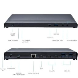 USB-C/USB3 3X 4K HDMI LAN 5XUSB3.0