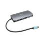 Docking Station USB-C MTL NANO HDMI / VGA, 5xUSB + RJ45 LAN + PD 100W