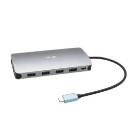 i-Tec USB-C Metal Nano 3x Display Docking Station + Power Delivery 100 W - docking station - USB-C / Thunderbolt 3 - HDMI, 2 x DP - GigE