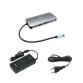 DOCKING STATION USB-C 11 in 1 con HDMI + VGA+ RJ45 LAN + PD100W con Alimentatore 112W
