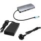 DOCKING STATION USB-C HDMI+VGA+ RJ45 LAN con Alimentatore 77W