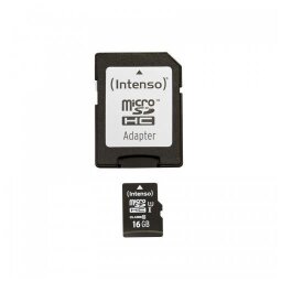 Micro SD con Adattatore 16gb UHS-I Premium