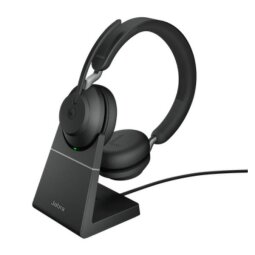 Jabra Evolve2 65 MS Stereo - headset - with charging stand