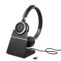 Jabra Evolve 65 SE UC Stereo - headset - with charging stand