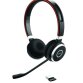 JABRA EVOLVE 65 SERIE SE UC DUO CON DONGLE USB LINK380A BLUETOOTH     CANC.RUMORE CON TASTO  MUTE  COPRIAURICOLARI IN SIMILPELLE BUSYLIGHT