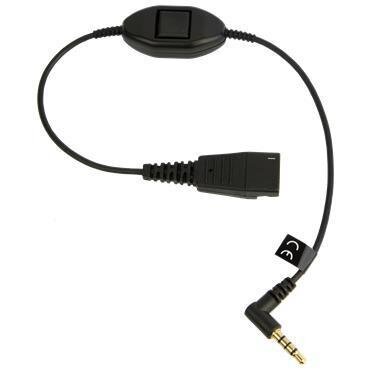 QD CORD TO 3.5MM PLUG WITHOUT CALL CONTROLLER E.G. BLACKBERRIES       I-PHONES