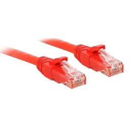 Lindy 1m cat.6 u/utp cable, red