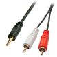 Cavo Audio Stereo 3.5mm a 2xRCA Maschio/Maschio, 5m