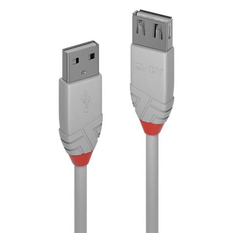 PROLUNGA USB 2.0 TIPO A GRIGIO, 5M