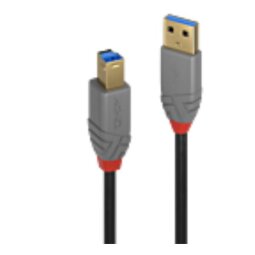 Lindy 2m usb 3.2 type a to b cable, anthra line