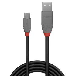 CAVO USB 2.0 TIPO-A   MICRO-B ANTHRA LINE  0.2M