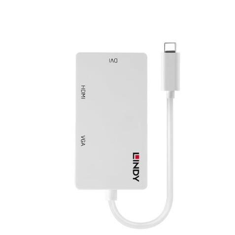 Converter USB Tipo C a HDMI, DVI o VGA