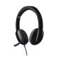 Logitech H540 USB Computer Headset Wired Head-band Office/Call center USB Type-A Black