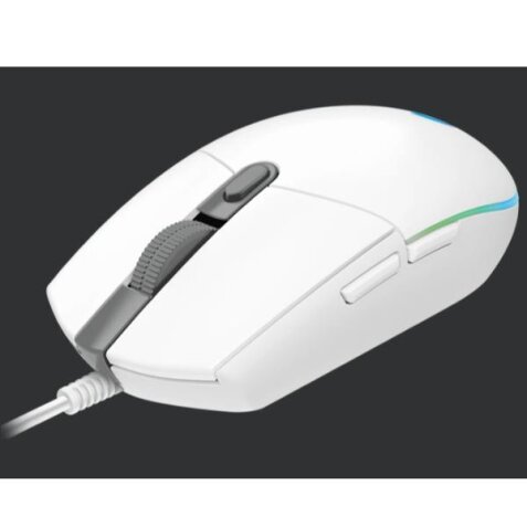 LOGITECH G203 LIGHTSYNC GAMING MOUSE - WHITE - EMEA