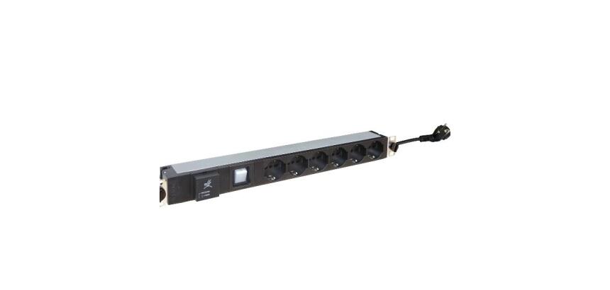 BASIC PDU  19 INCHES 1PHASE 16A  6 P40+L+S