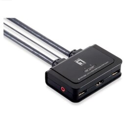 LEVELONE KVM-0290 - KVM SWITCH 2-PORTE USB HDMI con Supporto Audio
