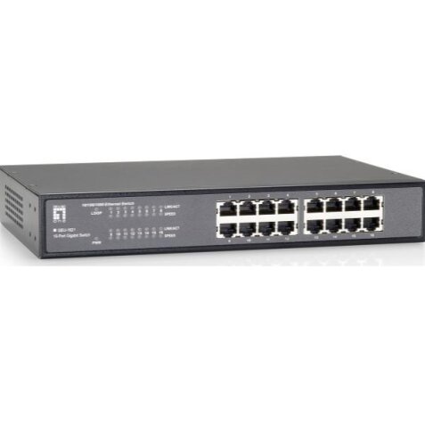 GEU-1621 16 Port GE Switch mit internem Netzteil