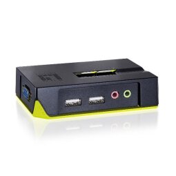 LEVELONE KVM-0221 - KVM SWITCH 2-PORTE USB VGA con supporto Audio