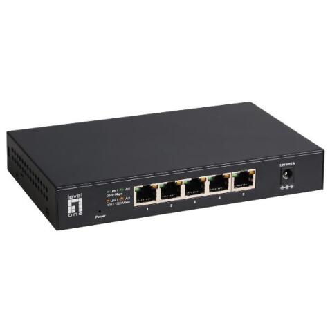 LEVELONE GEU-0525 - SWITCH 5-PORTE GIGABIT 2.5 UNMANAGED