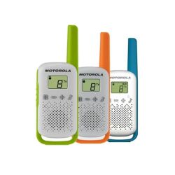 Motorola T42 two-way radio 16 channels Blue, Green, Orange, White