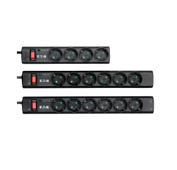 Eaton PS4D protezione da sovraccarico Nero, Bianco 4 presa(e) AC 220 - 250 V 1 m