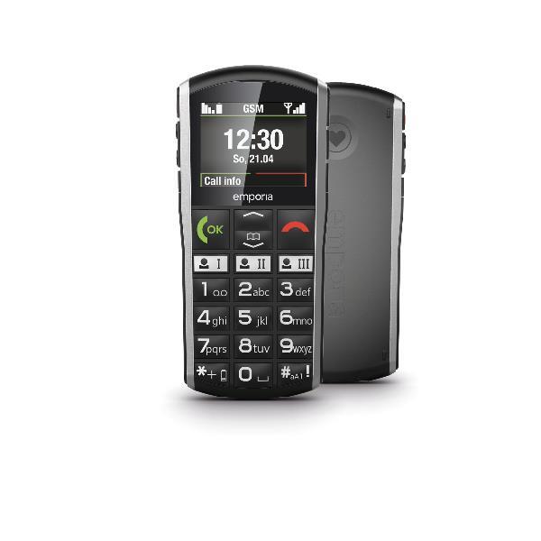Emporia SIMPLICITY-LTE 5.08 cm (2") 90 g Black, Silver Entry-level phone
