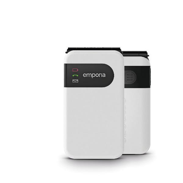 Emporia SIMPLICITYglam 7.11 cm (2.8") 106 g White Senior phone