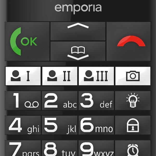 Emporia emporiaPURE-LTE 5.87 cm (2.31") 107 g Black Senior phone