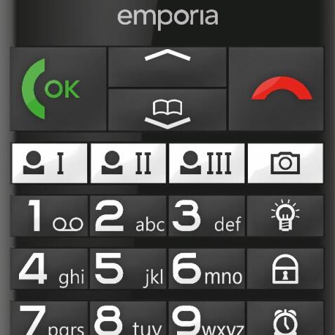 Emporia emporiaPURE-LTE 5.87 cm (2.31") 107 g Black Senior phone