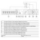 PDU 16A 6+1 PRESE C13+C19 CON DOPPIO INGRESSO E BYPASS MANUALE