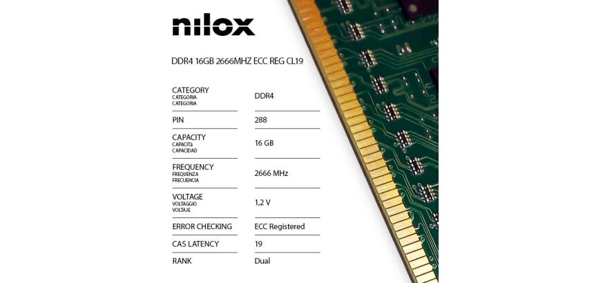RAM DDR4 16GB 2666MHZ ECC REG CL19
