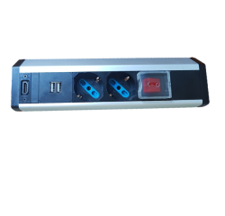 MULTIPRESA DA SCRIVANIA 2 SCHUKO 2 USB HDMI