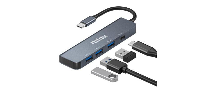 NILOX TECH - HUB USB C 3XUSB 3.0 1XUSBC