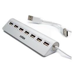 NILOX TECH - Hub con 7 porte USB 2.0
