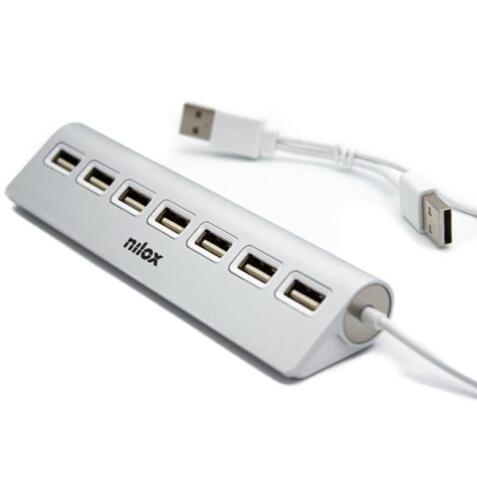 NILOX TECH - Hub con 7 porte USB 2.0