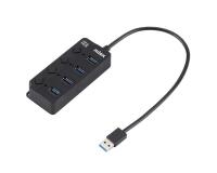 HUB 4 PORTE USB 3.0 CON SWITCH