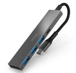 Hub USB-C de 4 Puertos: 3 puertos USB-A y 1 puerto USB-C