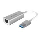 NILOX TECH - Adattatore con connettore USB-A a connettore RJ45, compatibile con cavi di rete CAT5E/6, velocità fino a 1000 Mbps (Gigabit)
