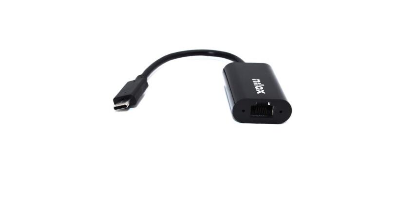 Adaptador Nilox NXADAP06 Gigabit USB-C a RJ45