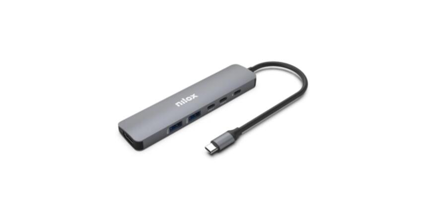 NILOX TECH - Docking USB-C slim 6in1