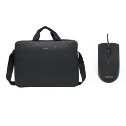 Borsa nera per laptop 15,6” con mouse USB 1000 DPI