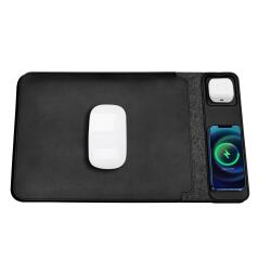 NILOX TECH - Custodia universale per Notebook/Laptop/Tablet fino a 13,3" con doppia ricarica wireless, ricarica 2 dispositivi, custodia che funge da tappetino mouse
