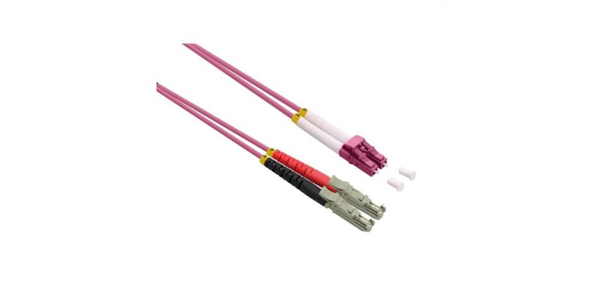 NILOX TECH - Cavo Fibra 50/125µM, lunghezza cavo 5 mt, connettori LC/LSH, UPC Polish (Ultra Physical Contact)