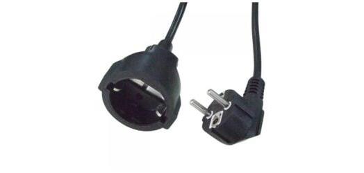 NILOX TECH - Cavo alimentazione/prolunga con connettore CEE 7/4 Schuko 16A a connettore CEE 7/4 Schuko 16A, maschio a femmina, lunghezza cavo 5 mt