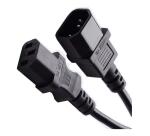 NILOX TECH - Prolunga alimentazione con connettore IEC C13 10A a connettore presa 10A 2P T, maschio a femmina, lunghezza cavo 3 metri