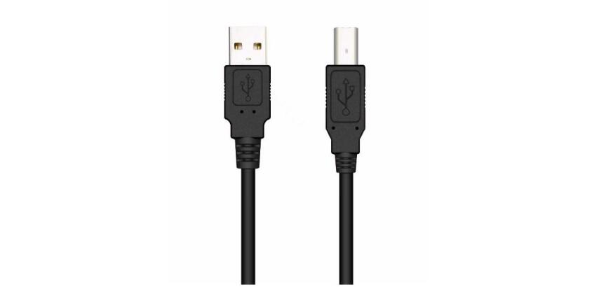 NILOX TECH - Cavo con connettore USB-A 2.0 a connettore USB-B 2.0, maschio a maschio, lunghezza cavo 1,8 mt